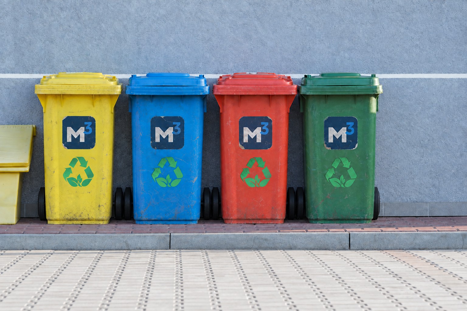 Contenedores para residuos y reciclaje